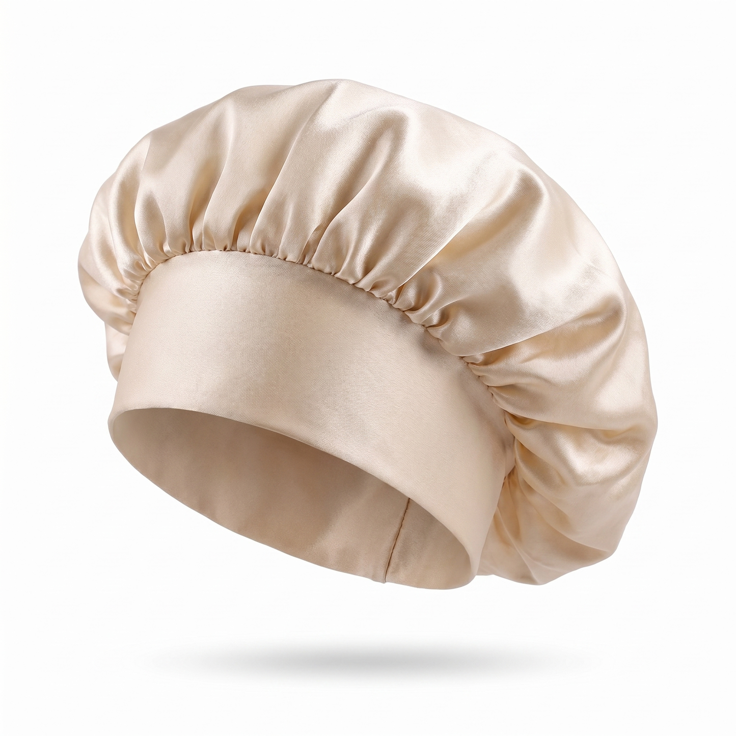 Beige PT Satin Silk Bonnet