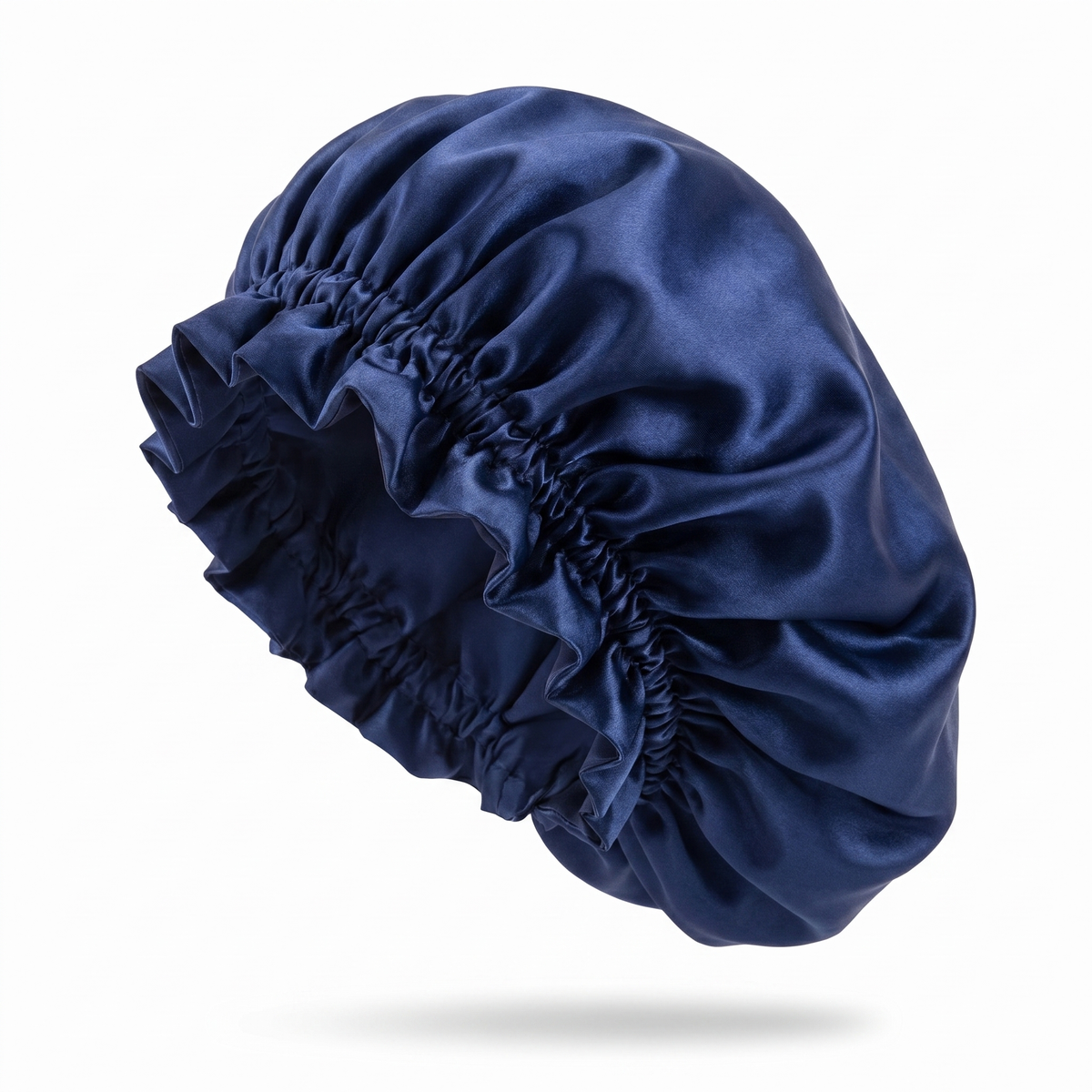 Navy Blue PT Satin Silk Bonnet