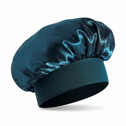 Hole Blue PT Satin Silk Bonnet