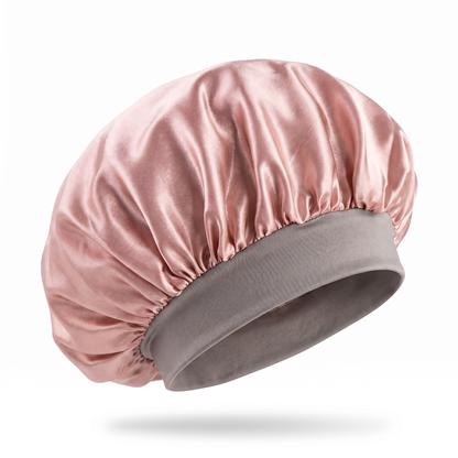 Rose Gold PT Satin Silk Bonnet