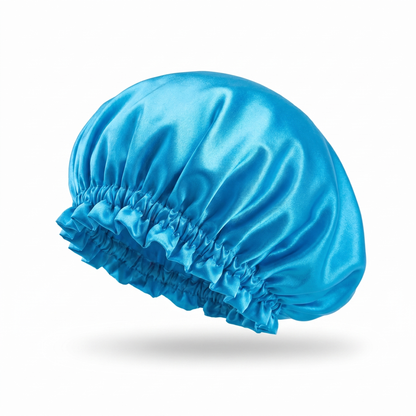 Dark Blue PT Satin Silk Bonnet