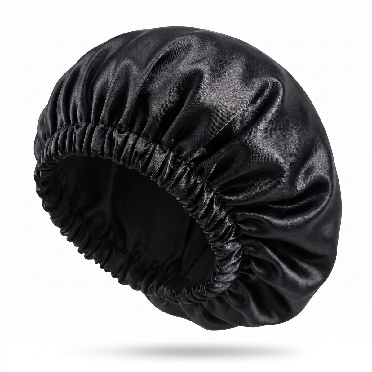 Black PT Satin Silk Bonnet