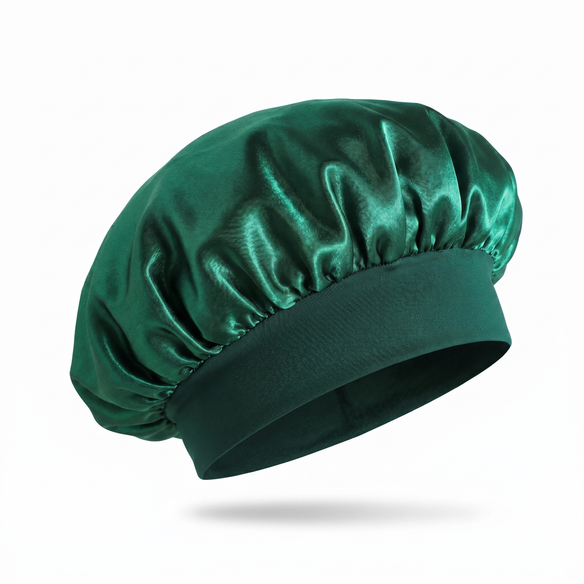 Dark Green PT Satin Silk Bonnet