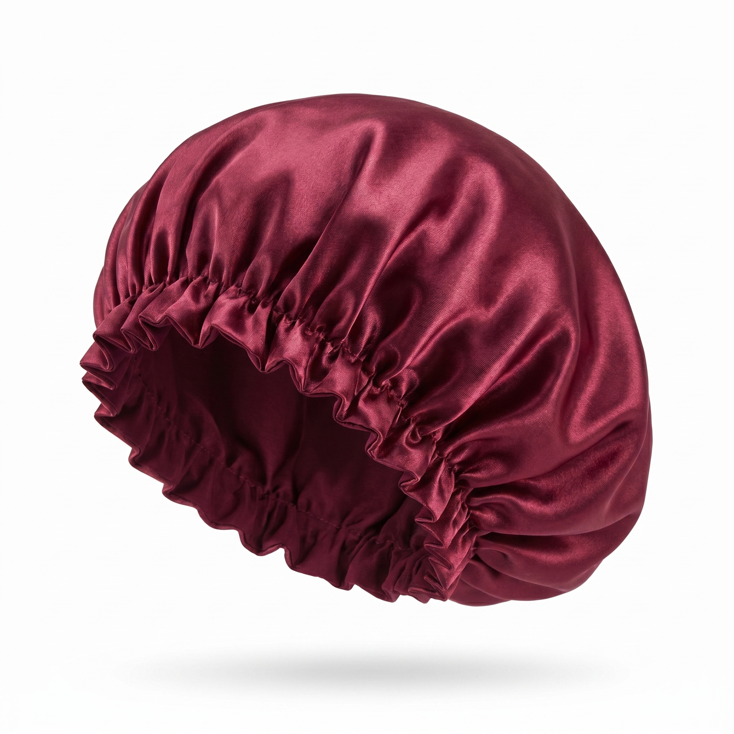 White PT Satin Silk Bonnet