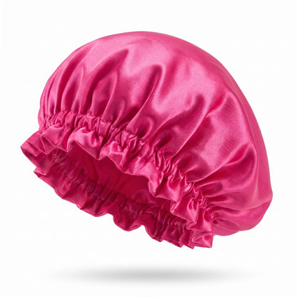 Rose Red PT Satin Silk Bonnet