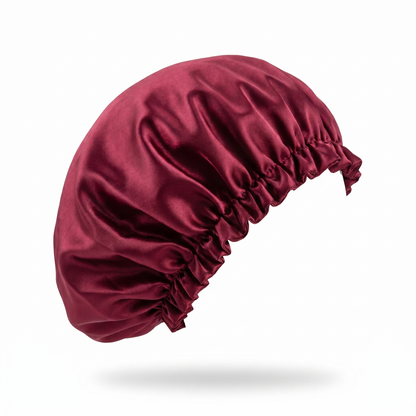 Wine Red PT Satin Silk Bonnet