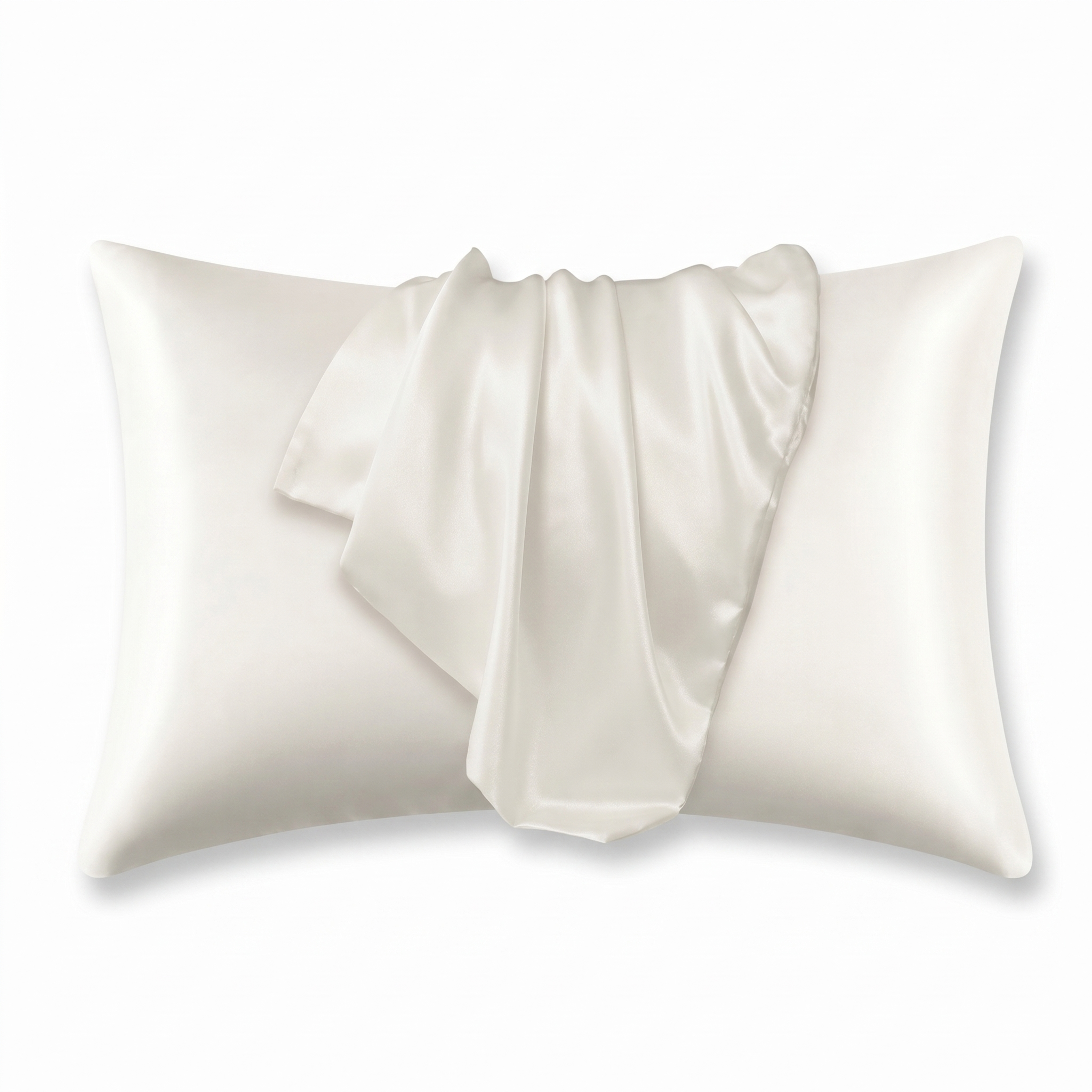 White Satin Silk Pillowcase