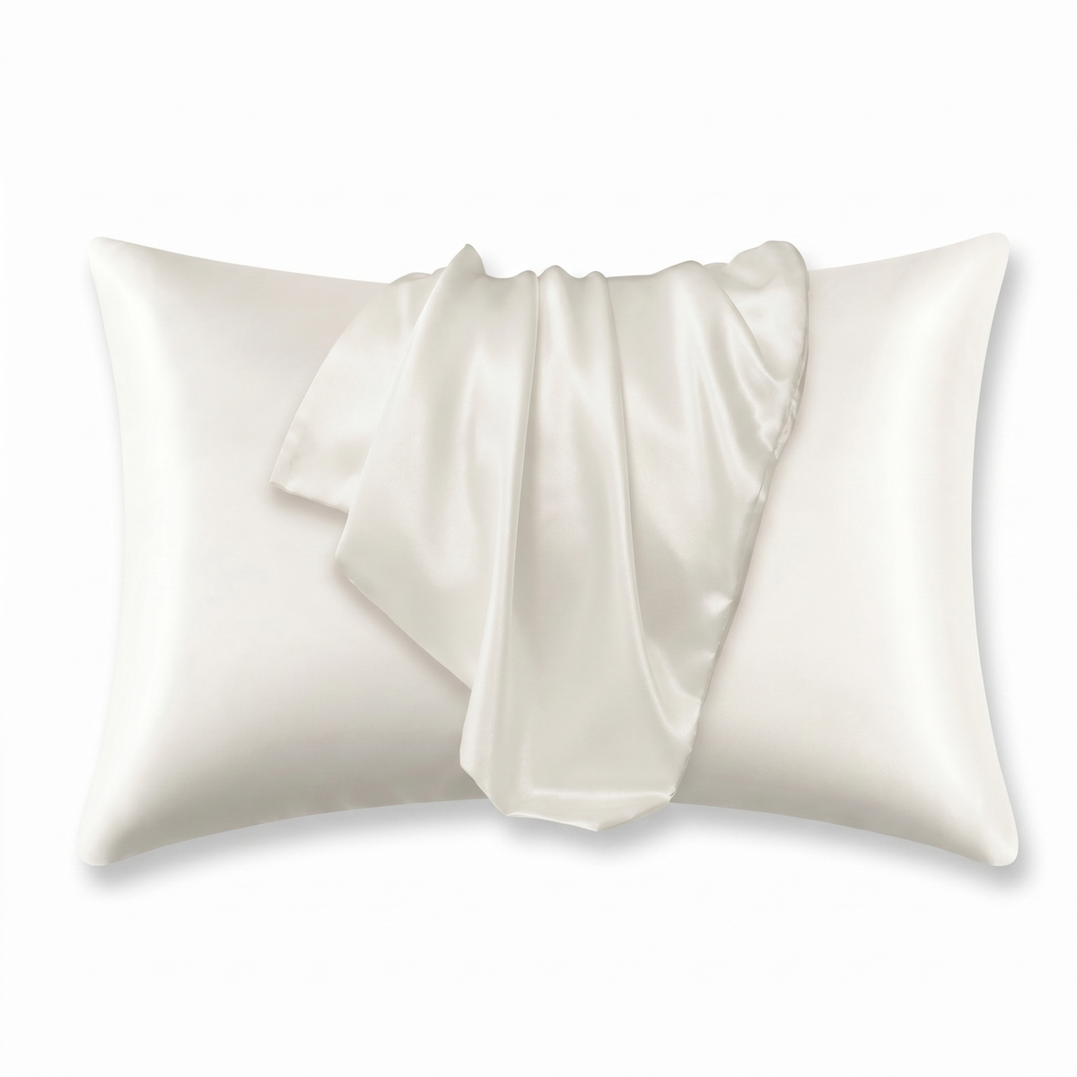 White Satin Silk Pillowcase
