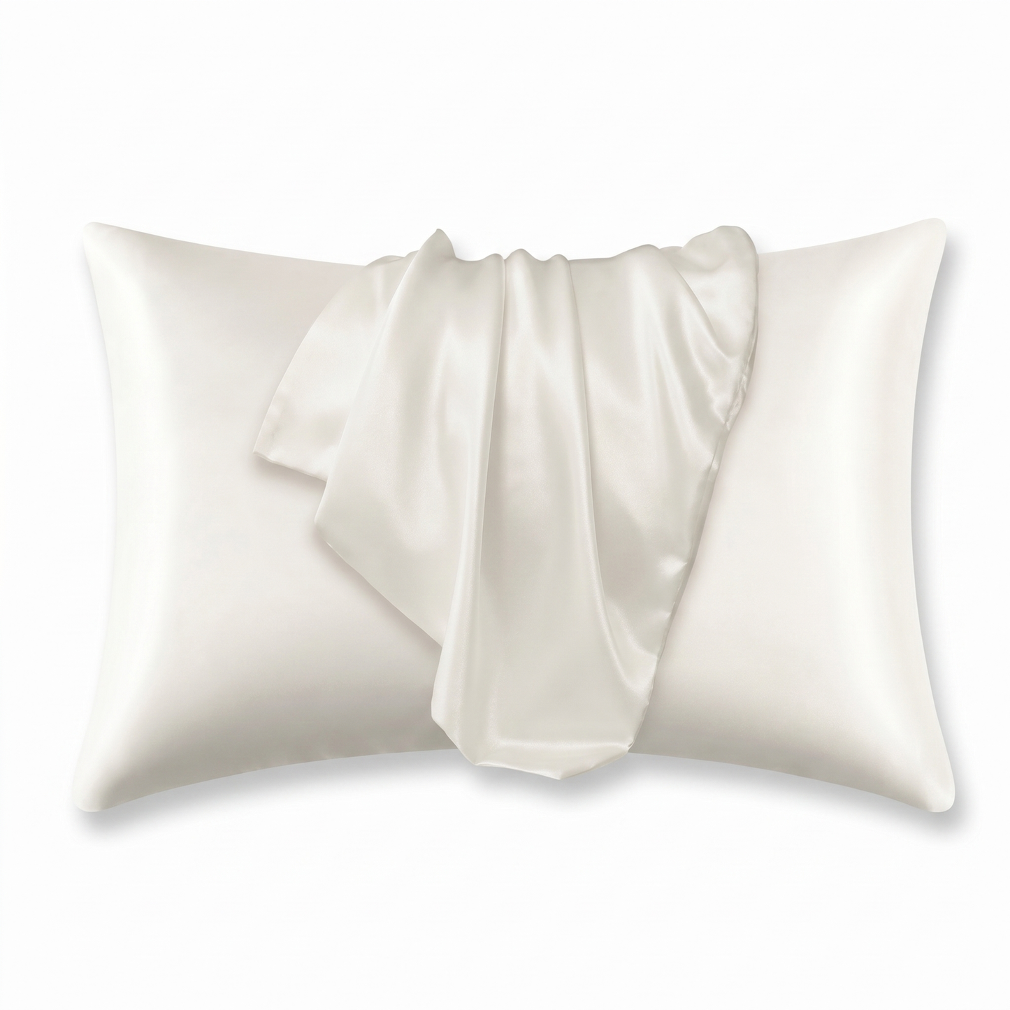 White Satin Silk Pillowcase