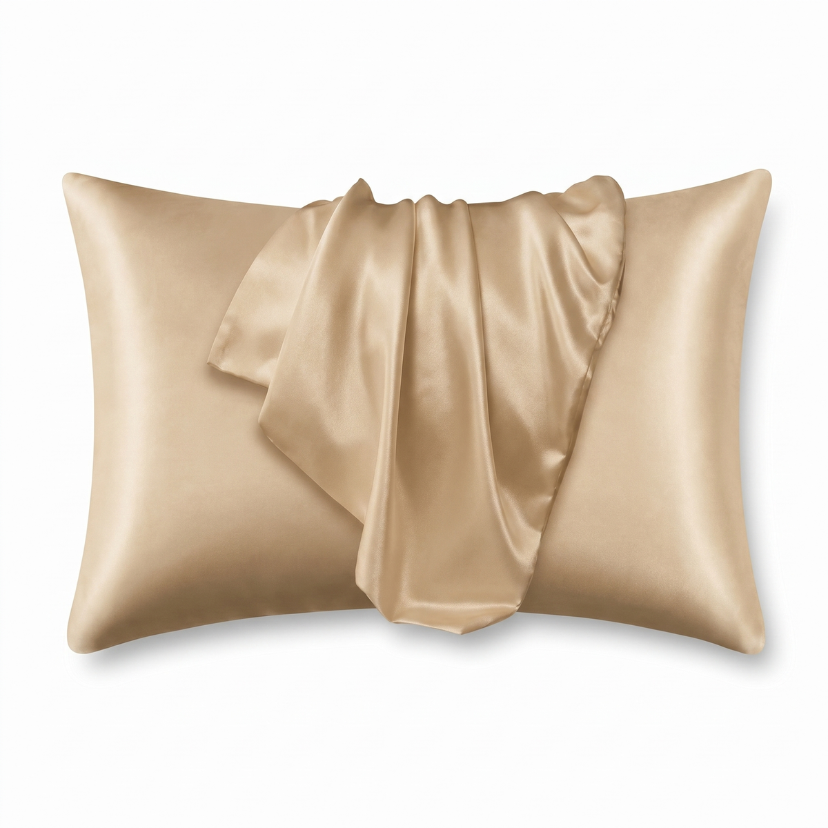 Champagne Satin Silk Pillowcase