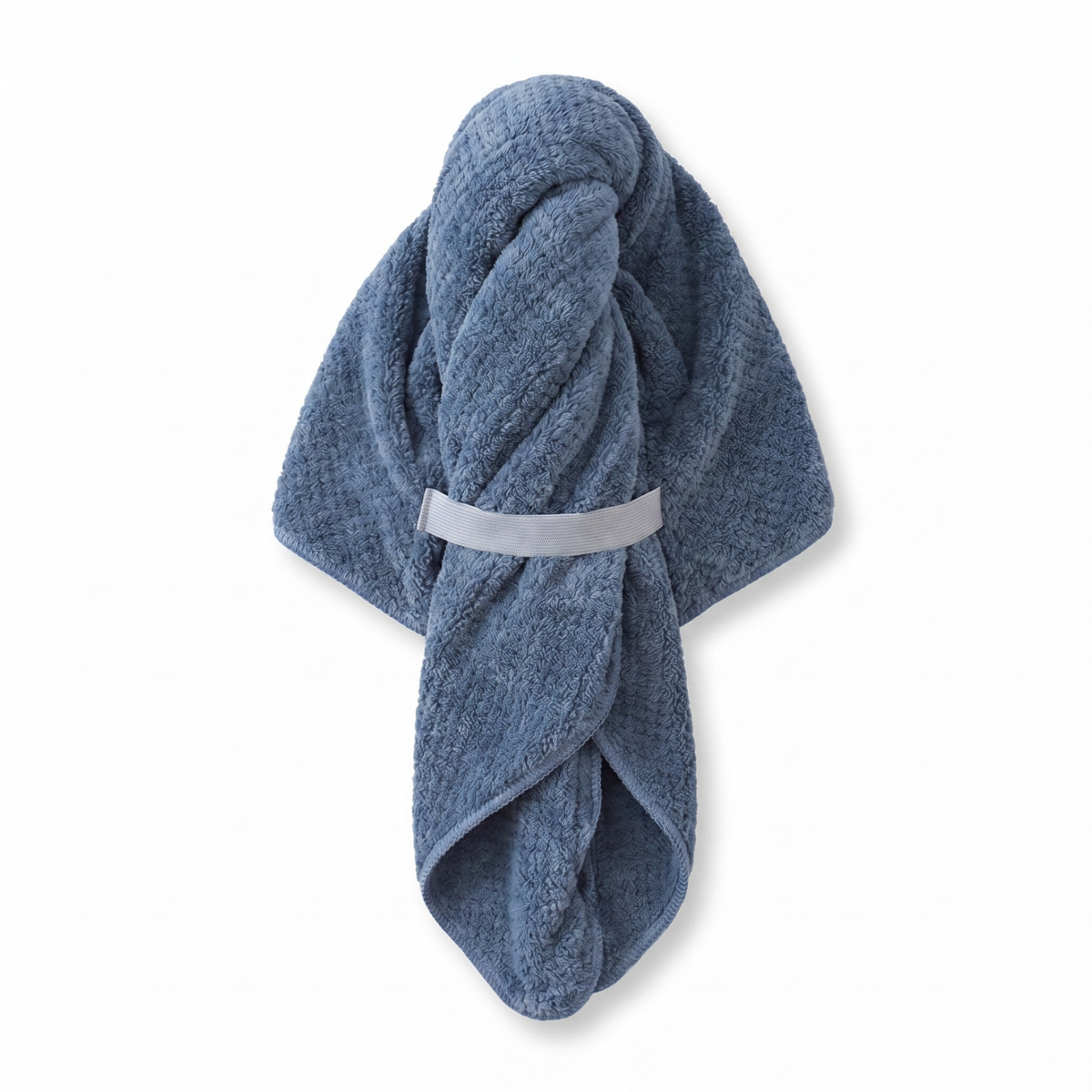 Dark Blue Microfiber Hair Towel